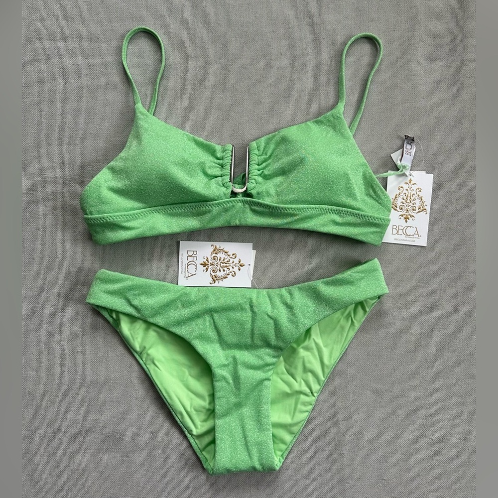 Becca by Rebecca Virtue Glimmer 2pc Bikini Swimsuit Set - Picture 6 of 10